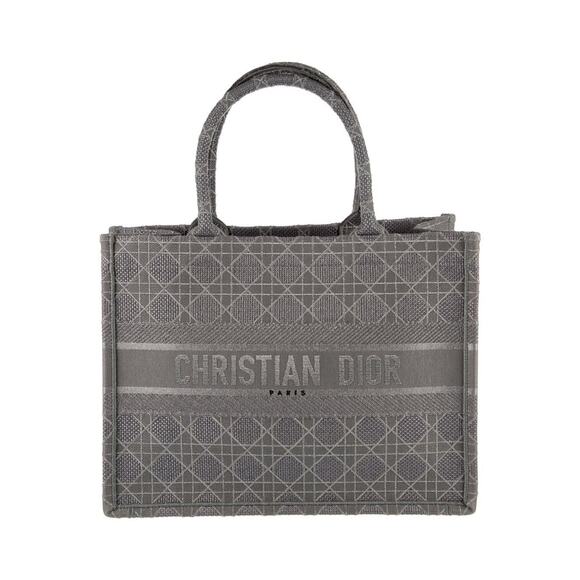 Christian Dior Medium Cannage Embroidery Book Tote